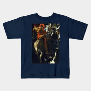 The Wild Hunt - Franz von Stuck Kids T-Shirt